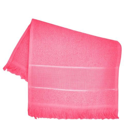 Toalha de Mao Escolar Lisa 33x23CM Rosa Marcotex