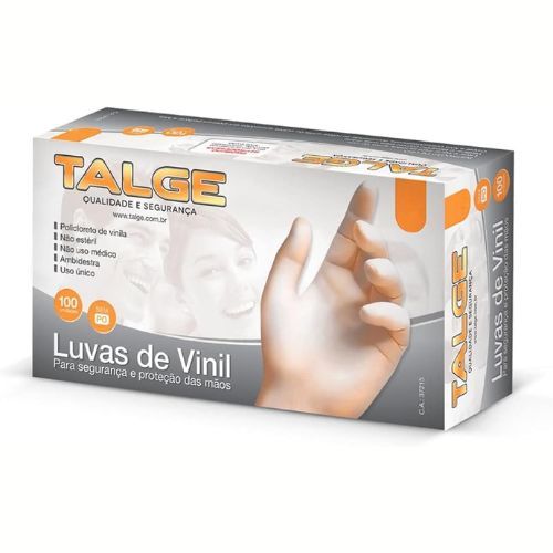 Luva Vinil Tam G com 100 Unidades sem Po Talge