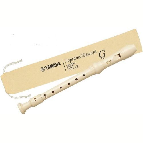 Flauta Doce Germanico Soprano Creme YRS23G Yamaha