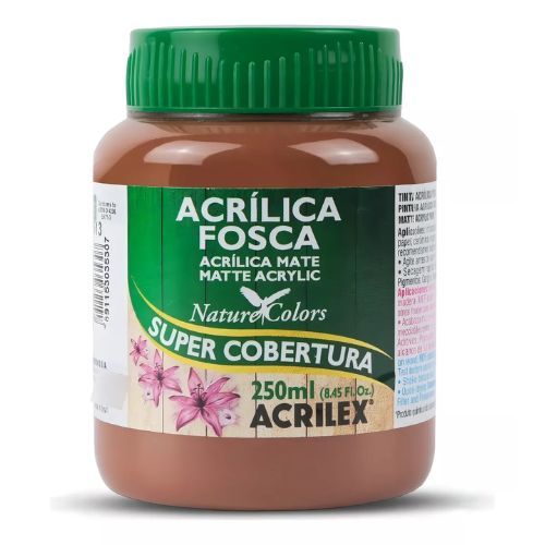 Tinta Acrilica Fosca 250ML Marrom Cod 531 Acrilex