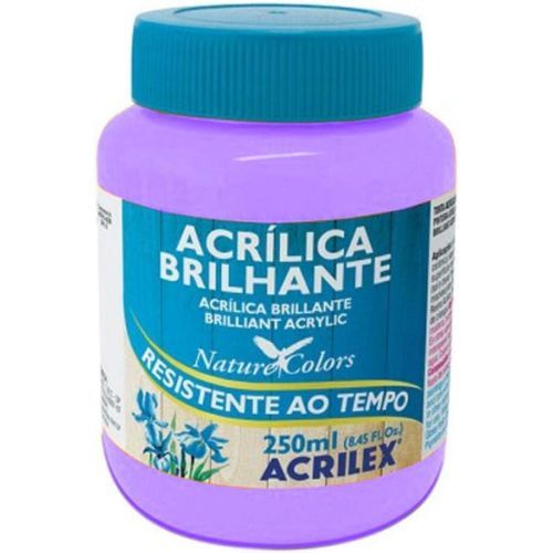 Tinta Acrilica Brilhante Lilas 250ml cod 528 Acrilex