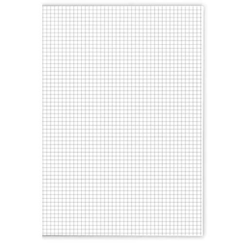 Papel Almaco Folha Quadriculado Pacote com 10 Unidades