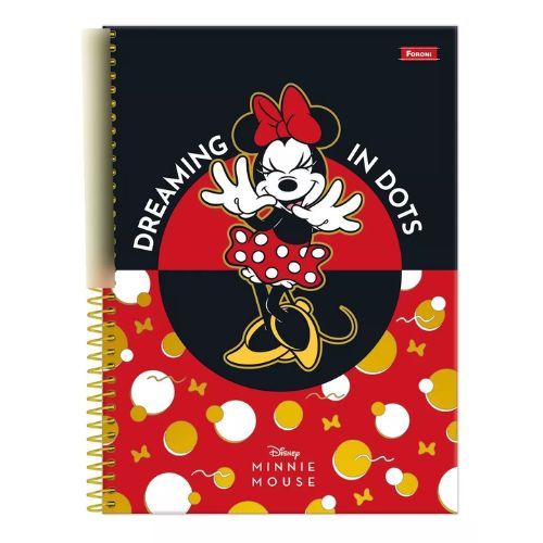 Caderno Esp Cd 1/4 Minnie Vintage 80 Folhas Foroni