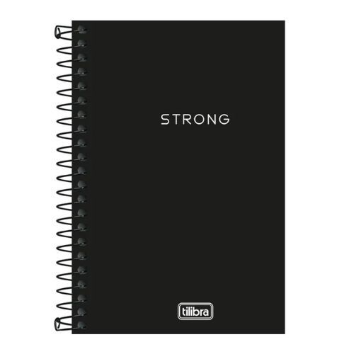 Caderneta Esp Cpp 1/8 S/P Neon Preta 80 Folhas Tilibra