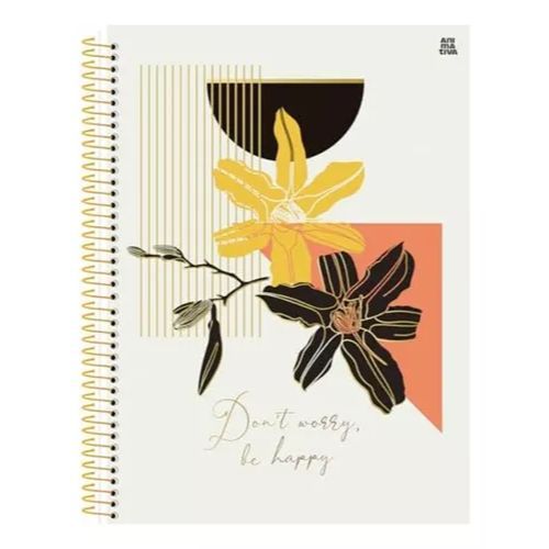 Caderno Cd Esp 1/4 Mulher 80 Folhas Animativa