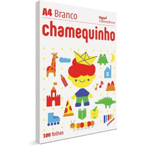 Chamequinho A4 Marfim 75 Gr 100 Folhas Chamex