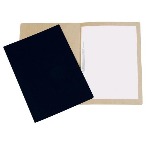 Pasta Papelao com Grampo Plastico Preta Polycart