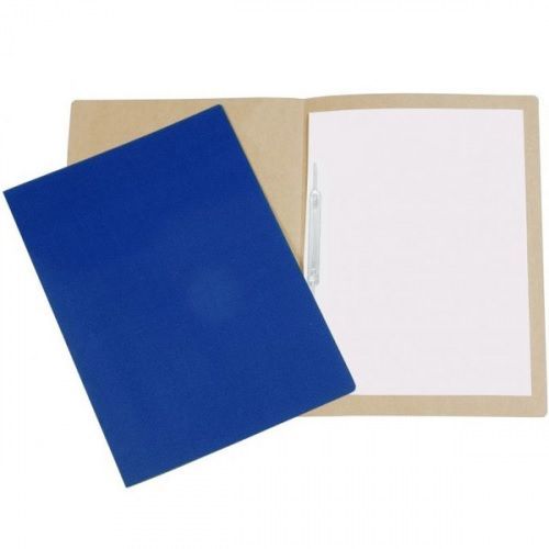 Pasta Papelao com Grampo Plastico Azul Polycart