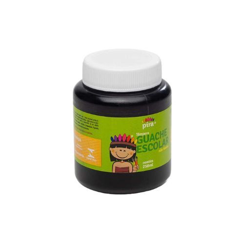 Tinta Guache 250ml Preto Piratininga