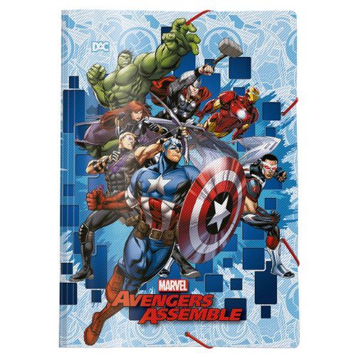 Pasta Aba Elastico Oficio Avengers 4995 Dac