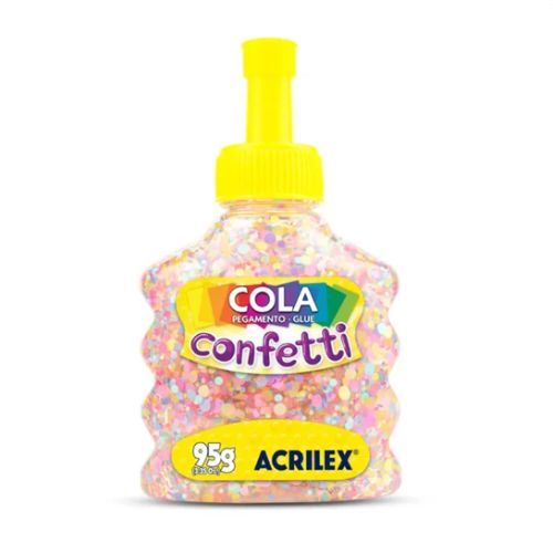 Cola Confetti 95g Tutti-frutti Acrilex