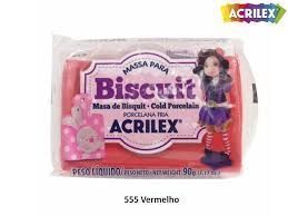 Massa P/ Biscuit 90G Vermelho Cod 513 Acrilex