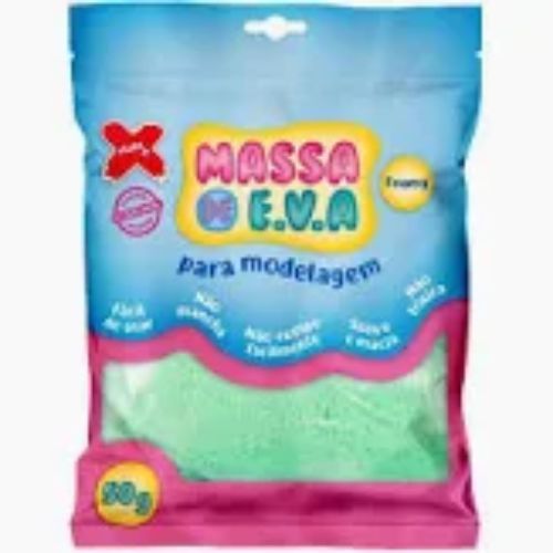 Massa de Eva Para Artesanato Verde Claro 50G Make +