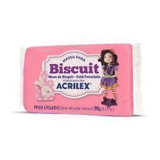 Massa P/ Biscuit 90G Rosa Cod 537 Acrilex