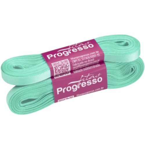 Fita de Cetim CF001 7mmx10m 247 Azul Tiffany Progresso