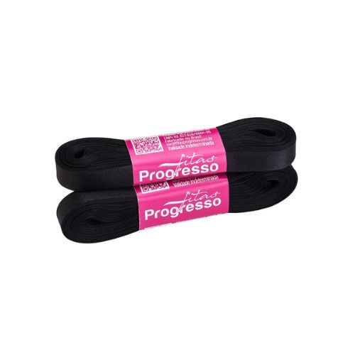 Fita de Cetim Cf003 15mmx10m 219 Preta Progresso