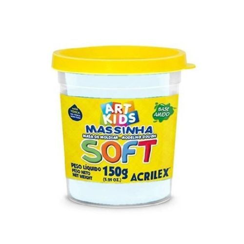 Massa de Modelar Soft 150gr Branco Neve cod 418 Acrilex