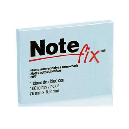 Notas Adesivas NoteFix 76x102MM com 100 Folhas Azul 3M