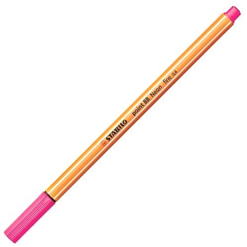 Caneta Fina 0.4 Neon Rosa Stabilo Point 88/056
