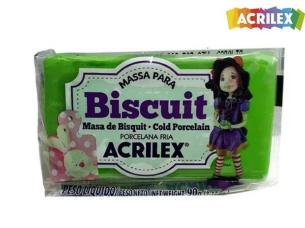 Massa P/ Biscuit 90G Verde Musgo Cod 513 Acrilex