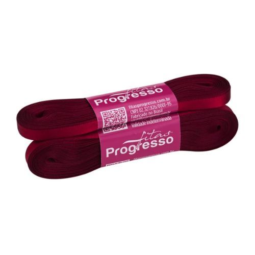 Fita de Cetim CF001 7mmx10m 389 Vinho Progresso