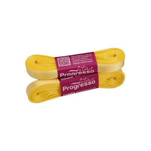 Fita de Cetim Cf003 15mmx10m 242 Amarelo Canario Progresso
