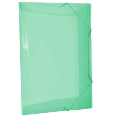 Pasta com Elastico Pvc Fc Oficio Fina Verde Acp