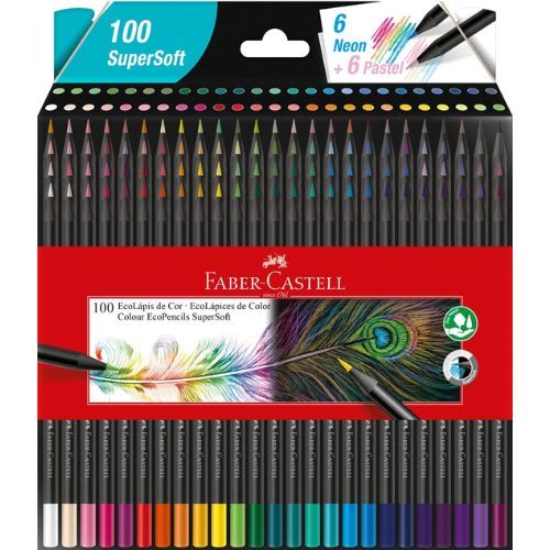 Ecolapis De Cor Supersoft 100 Cores Faber Castell