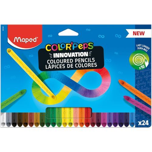 Lapis De Cor Color Peps Infinity Caixa com 24 Cores Maped