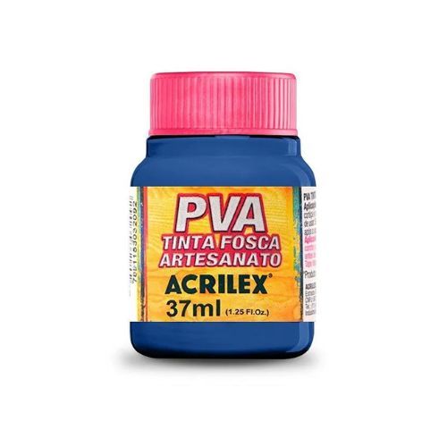 Tinta PVA Fosca para Artesanato 37ml cod 535 Azul Mar Acrilex