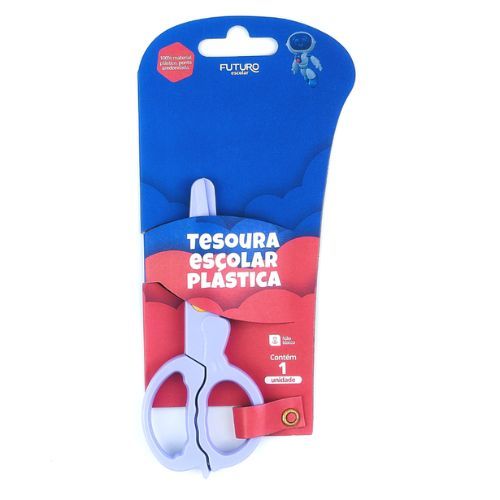 Tesoura Escolar 13CM Plastica Futuro