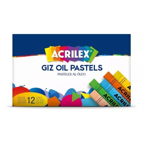 Giz Oil Pastels 12 Cores Acrilex