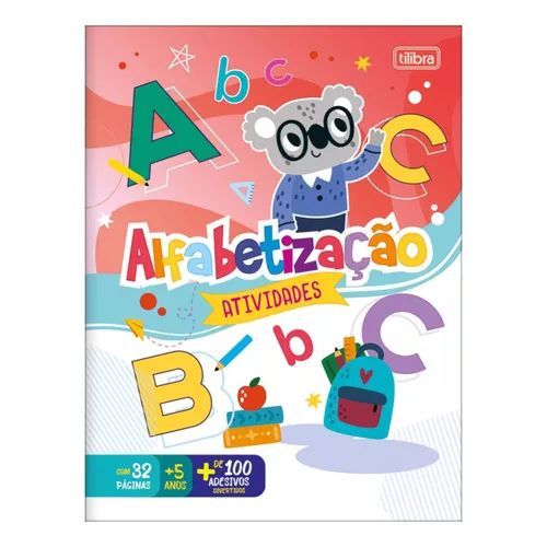 Cartilha de Atividades Alfabetizacao 16 Folhas Tilibra