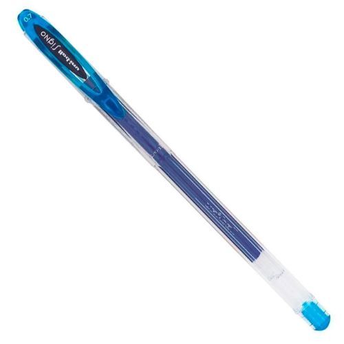Caneta Uni-Ball Signo Super Smooth 0.7 Azul Claro UM-120 Uni Mitsubishi