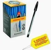 Caneta Esf 1.0 Economic Preta Caixa com 50 Unidades Compactor