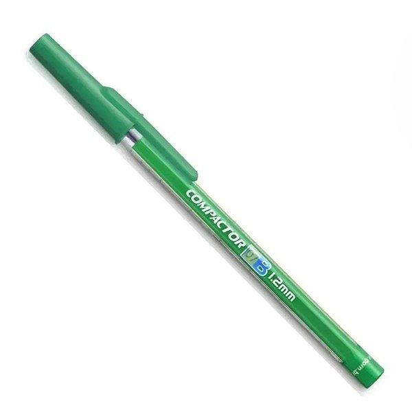 Caneta Esf 0.7b 1.2mm Verde Compactor