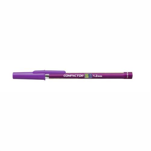 Caneta Esf 0.7b 1.2mm Violeta Compactor