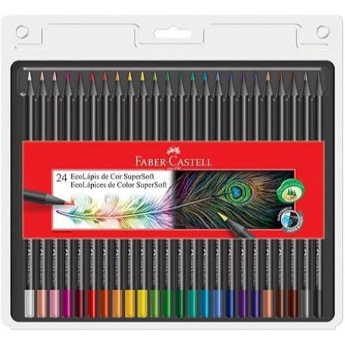 Ecolapis de Cor Supersoft 24 Cores Faber Castell