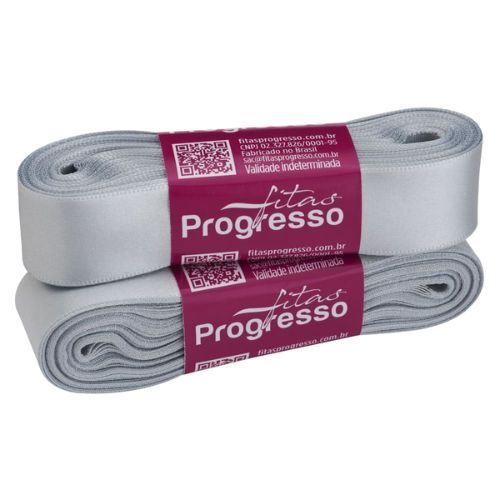 Fita de Cetim CF005 22mmx10m 084 Prata Progresso