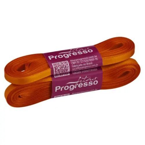 Fita de Cetim CF001 7mmx10m 2000 Caramelo Progresso