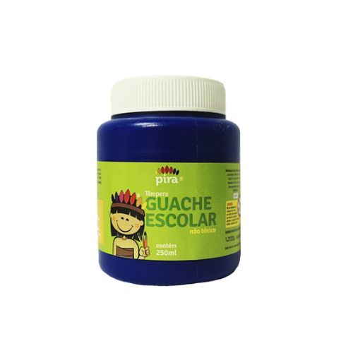 Tinta Guache 250ml Azul Escuro Piratininga