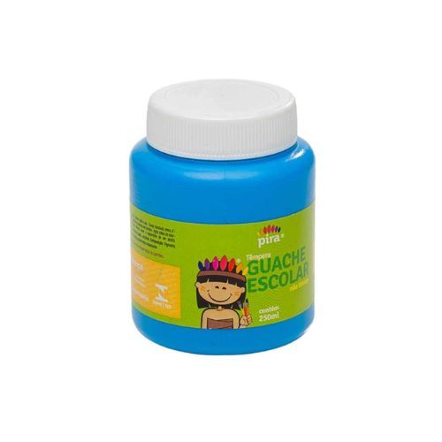Tinta Guache 250ml Azul Claro Piratininga