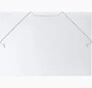 Pasta com Elastico Pvc Media 20mm Cristal Acp