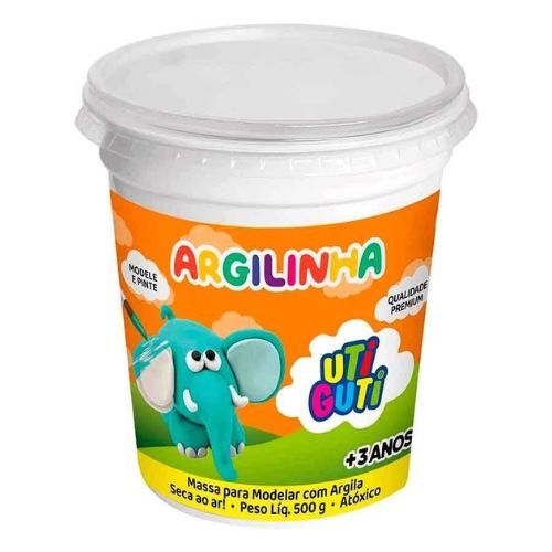 Argilinha Massa de Modelar Pote 500G UtiGuti
