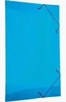 Pasta com Elastico Pvc Fc Oficio Fina Azul Acp