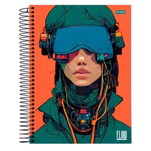 Caderno Esp Univ CD 15 Materias Flow 240 Folhas Jandaia