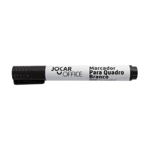 Marcador Para Quadro Branco Recarregavel Preto Jocar Office