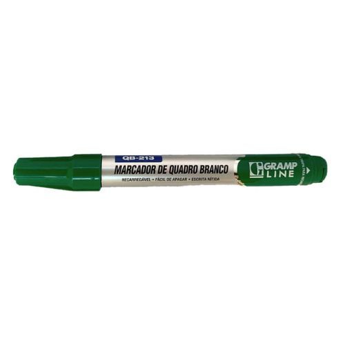 Marcador para Quadro Branco Recarregavel Verde Qb213 Gramp Line