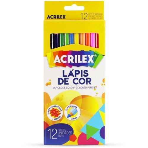 Lapis De Cor 12 Cores Acrilex