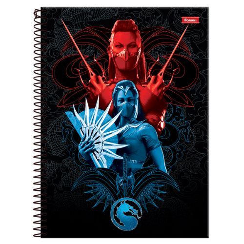 Caderno Univ Caderno 10 Materias Mortal Kombat 160f Foroni